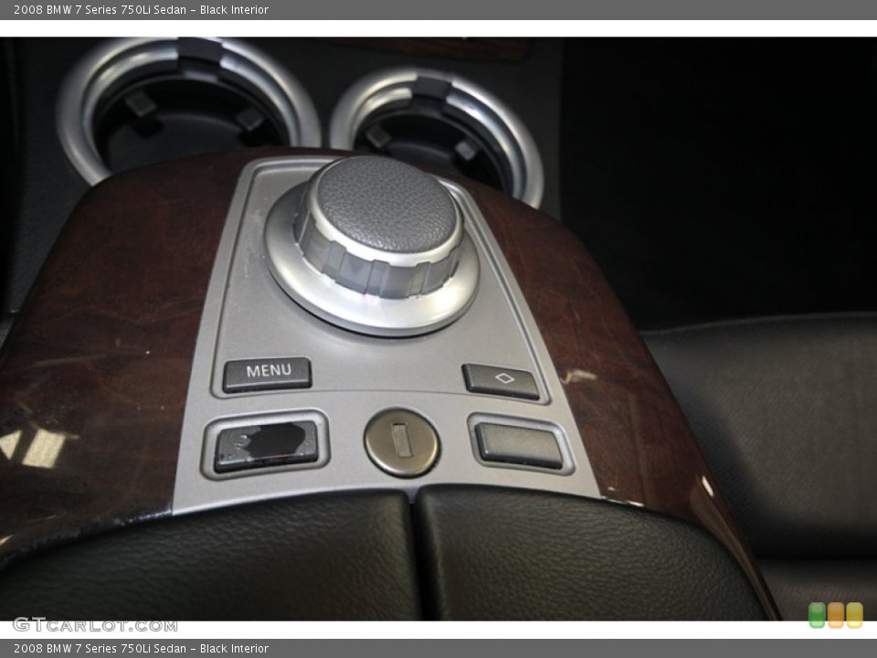 Black Interior Controls for the 2008 BMW 7 Series 750Li Sedan #80703698