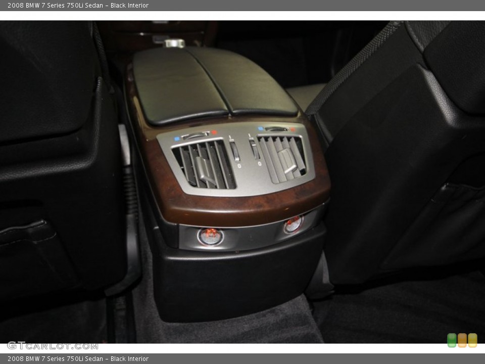 Black Interior Controls for the 2008 BMW 7 Series 750Li Sedan #80703976