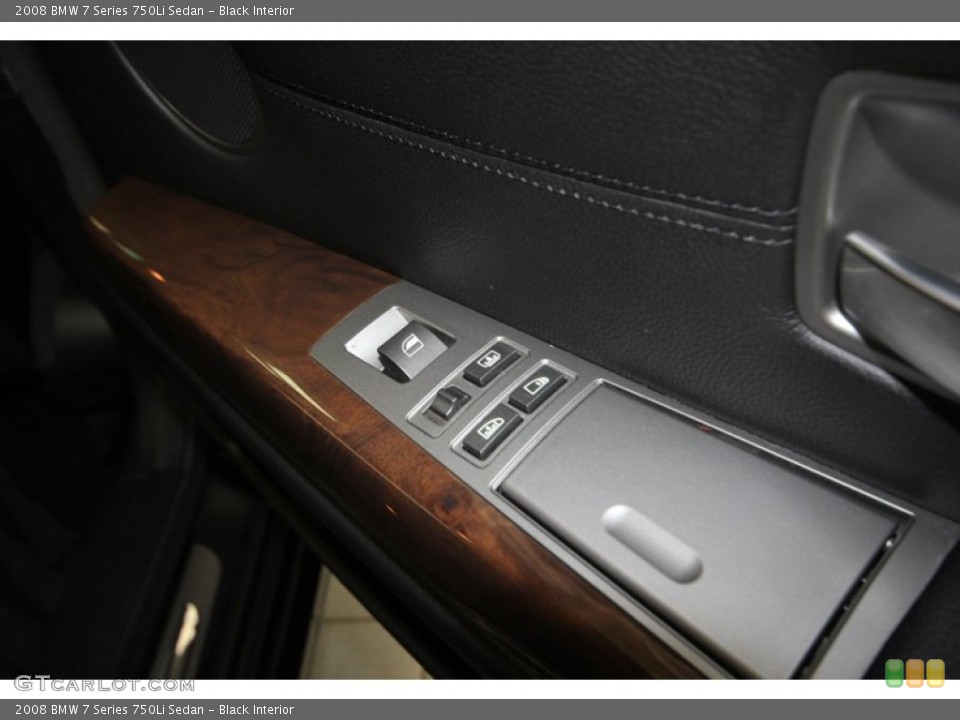 Black Interior Controls for the 2008 BMW 7 Series 750Li Sedan #80704196