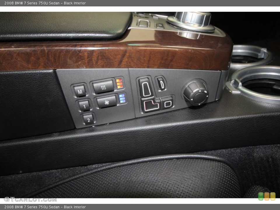 Black Interior Controls for the 2008 BMW 7 Series 750Li Sedan #80704260