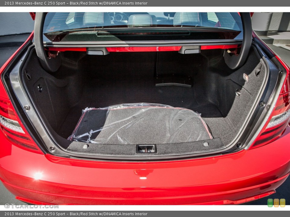 Black/Red Stitch w/DINAMICA Inserts Interior Trunk for the 2013 Mercedes-Benz C 250 Sport #80705166