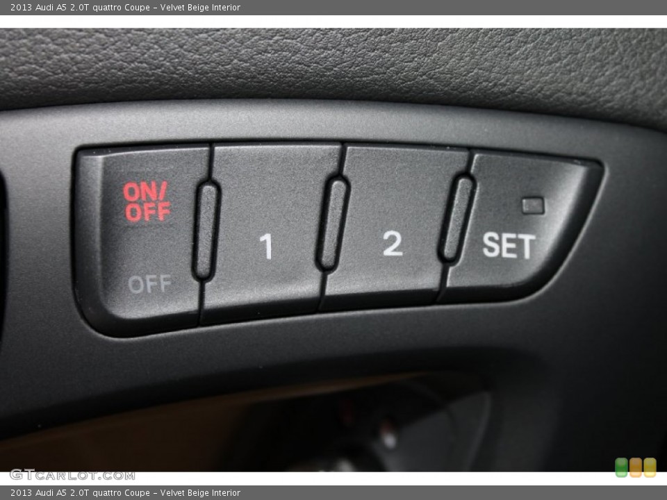Velvet Beige Interior Controls for the 2013 Audi A5 2.0T quattro Coupe #80706341