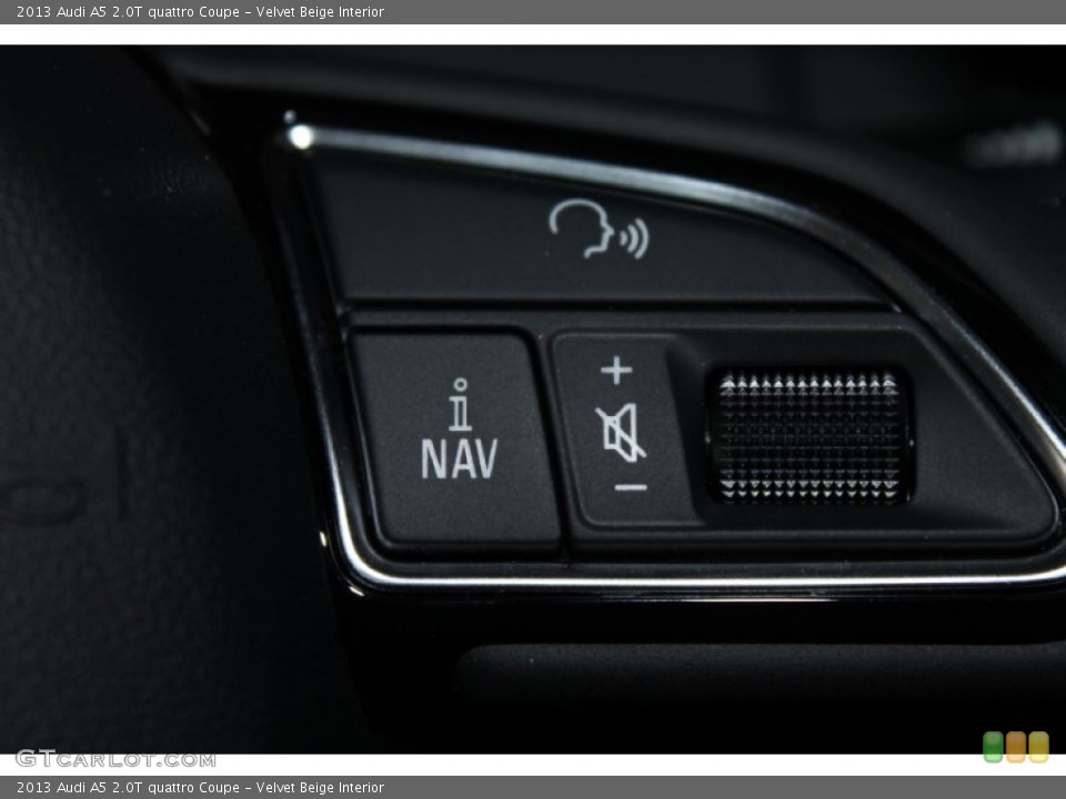 Velvet Beige Interior Controls for the 2013 Audi A5 2.0T quattro Coupe #80706669