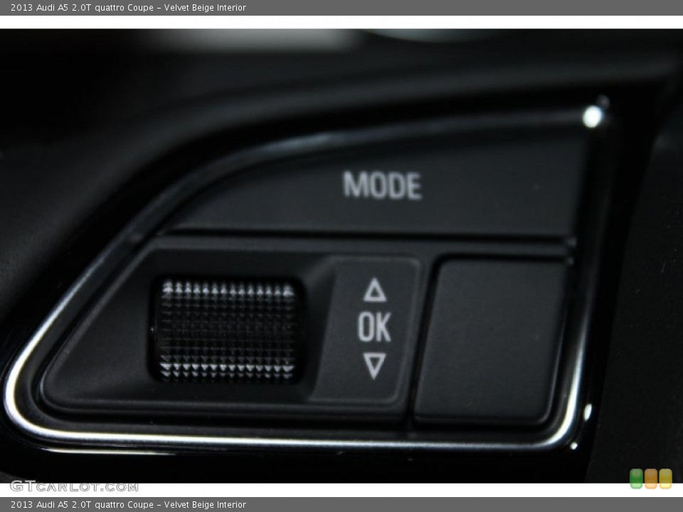 Velvet Beige Interior Controls for the 2013 Audi A5 2.0T quattro Coupe #80706686