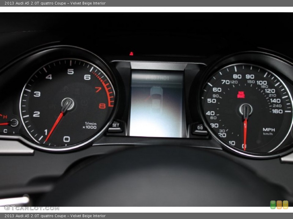 Velvet Beige Interior Gauges for the 2013 Audi A5 2.0T quattro Coupe #80706707