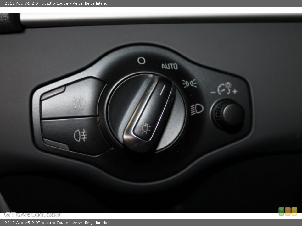 Velvet Beige Interior Controls for the 2013 Audi A5 2.0T quattro Coupe #80706719