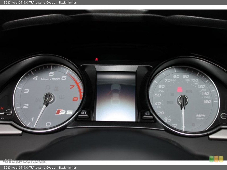 Black Interior Gauges for the 2013 Audi S5 3.0 TFSI quattro Coupe #80709001