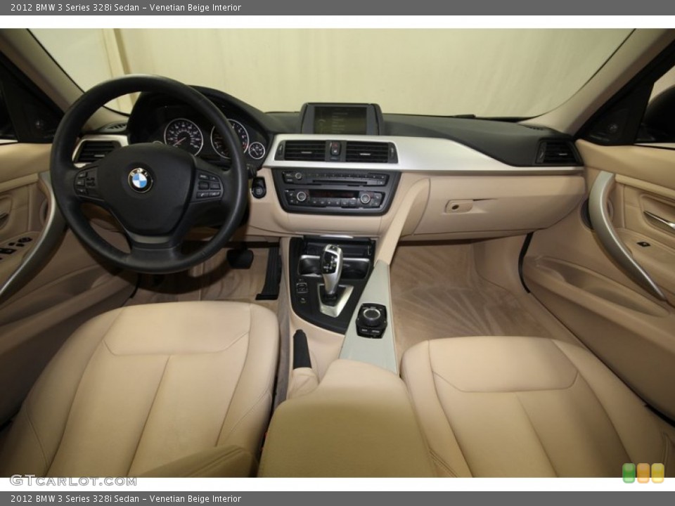 Venetian Beige Interior Dashboard for the 2012 BMW 3 Series 328i Sedan #80709836
