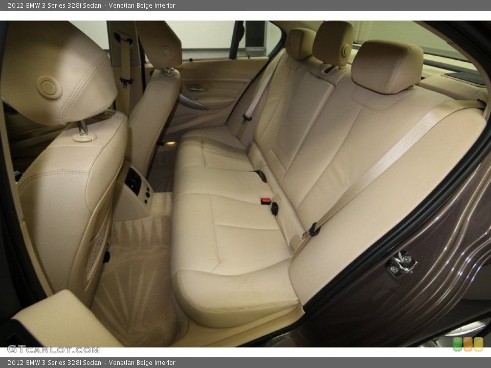 Venetian Beige Interior Rear Seat for the 2012 BMW 3 Series 328i Sedan #80709987