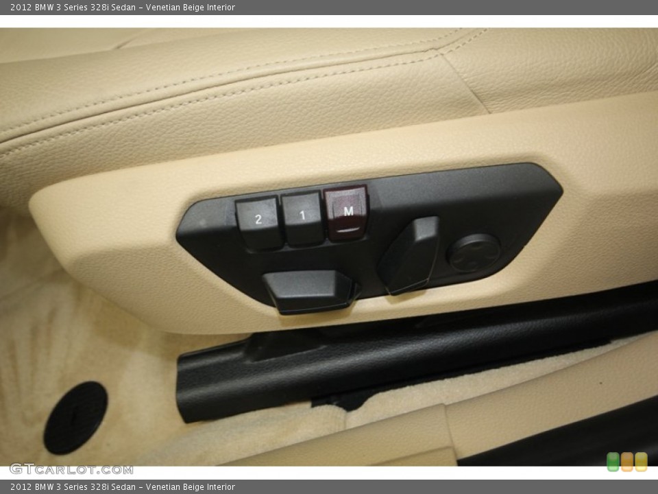 Venetian Beige Interior Controls for the 2012 BMW 3 Series 328i Sedan #80710057