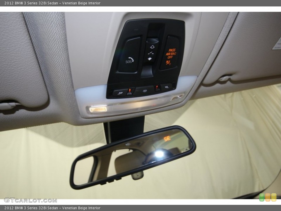 Venetian Beige Interior Controls for the 2012 BMW 3 Series 328i Sedan #80710087
