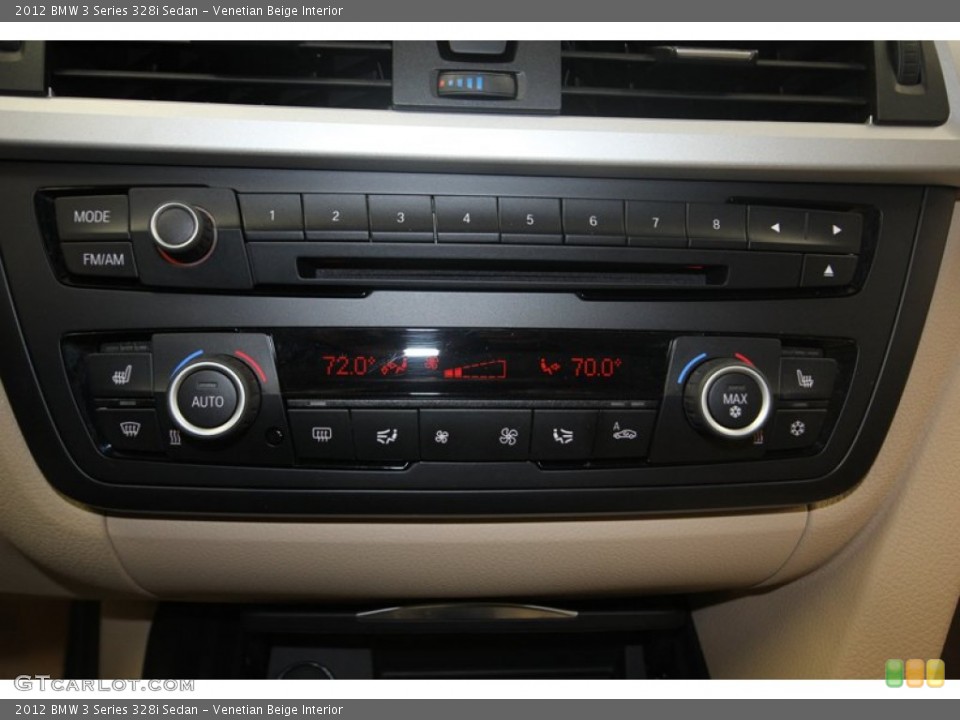 Venetian Beige Interior Controls for the 2012 BMW 3 Series 328i Sedan #80710121