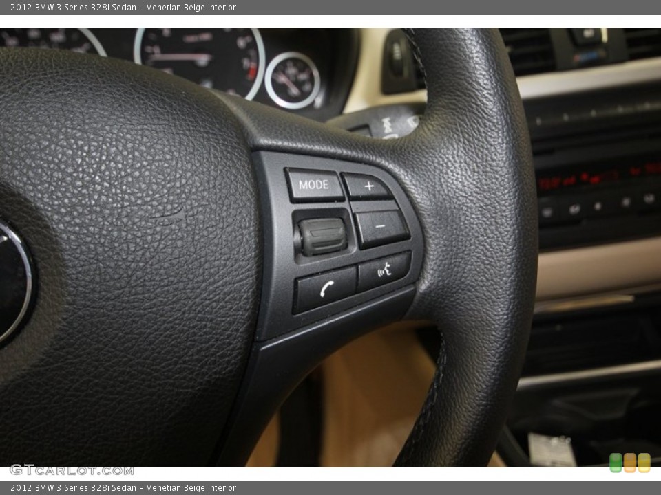 Venetian Beige Interior Controls for the 2012 BMW 3 Series 328i Sedan #80710198