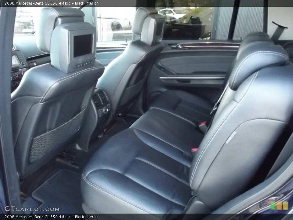 Black Interior Rear Seat for the 2008 Mercedes-Benz GL 550 4Matic #80710214