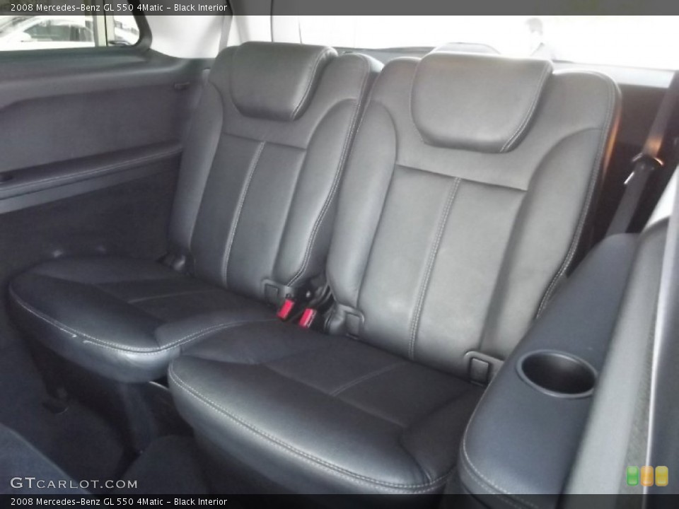 Black Interior Rear Seat for the 2008 Mercedes-Benz GL 550 4Matic #80710239