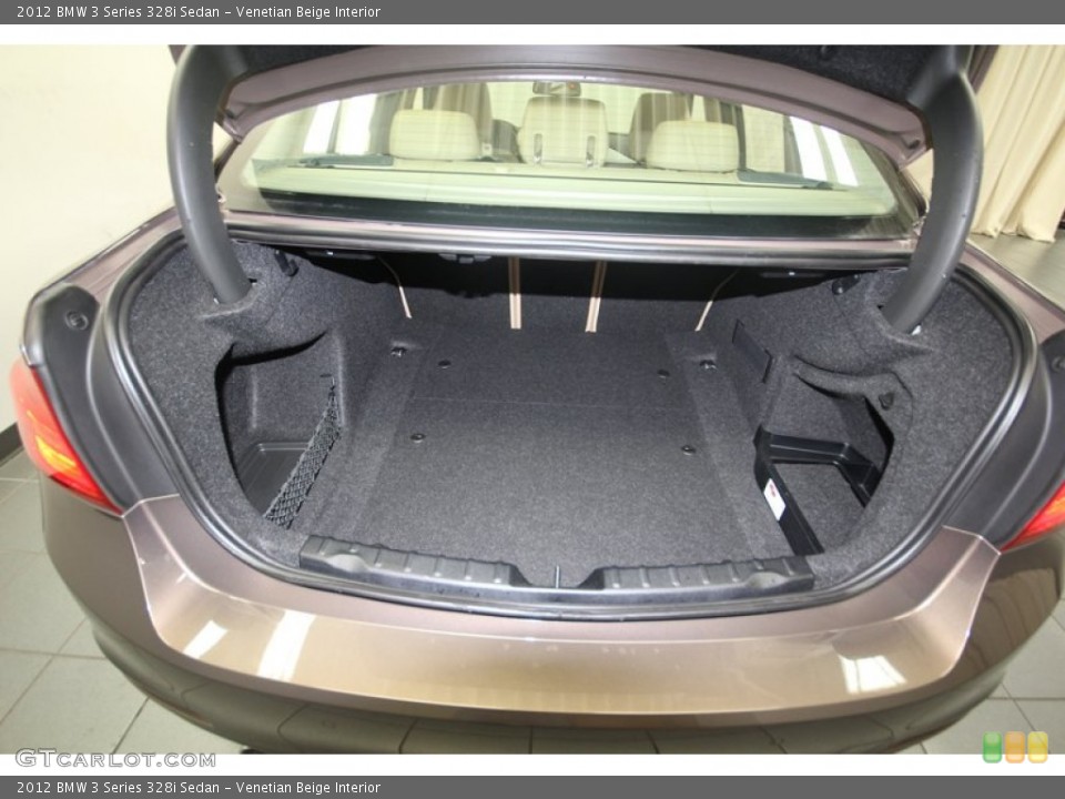 Venetian Beige Interior Trunk for the 2012 BMW 3 Series 328i Sedan #80710321