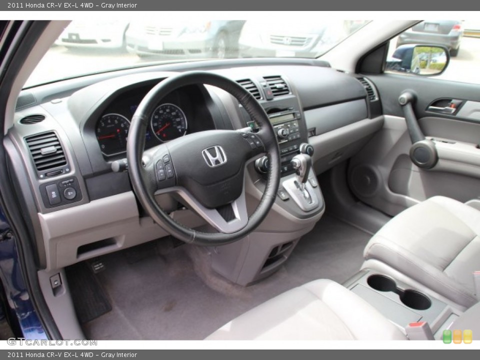 Gray Interior Photo for the 2011 Honda CR-V EX-L 4WD #80710730