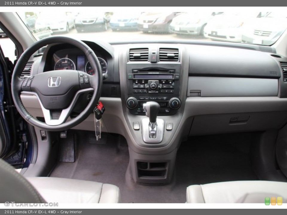 Gray Interior Dashboard for the 2011 Honda CR-V EX-L 4WD #80710760