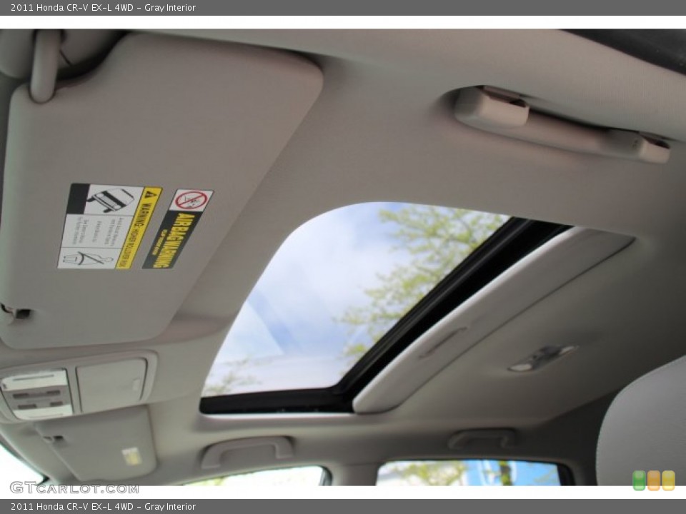 Gray Interior Sunroof for the 2011 Honda CR-V EX-L 4WD #80710833