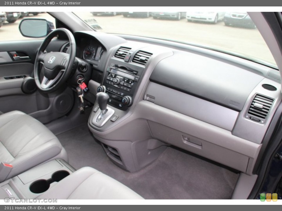 Gray Interior Dashboard for the 2011 Honda CR-V EX-L 4WD #80710911