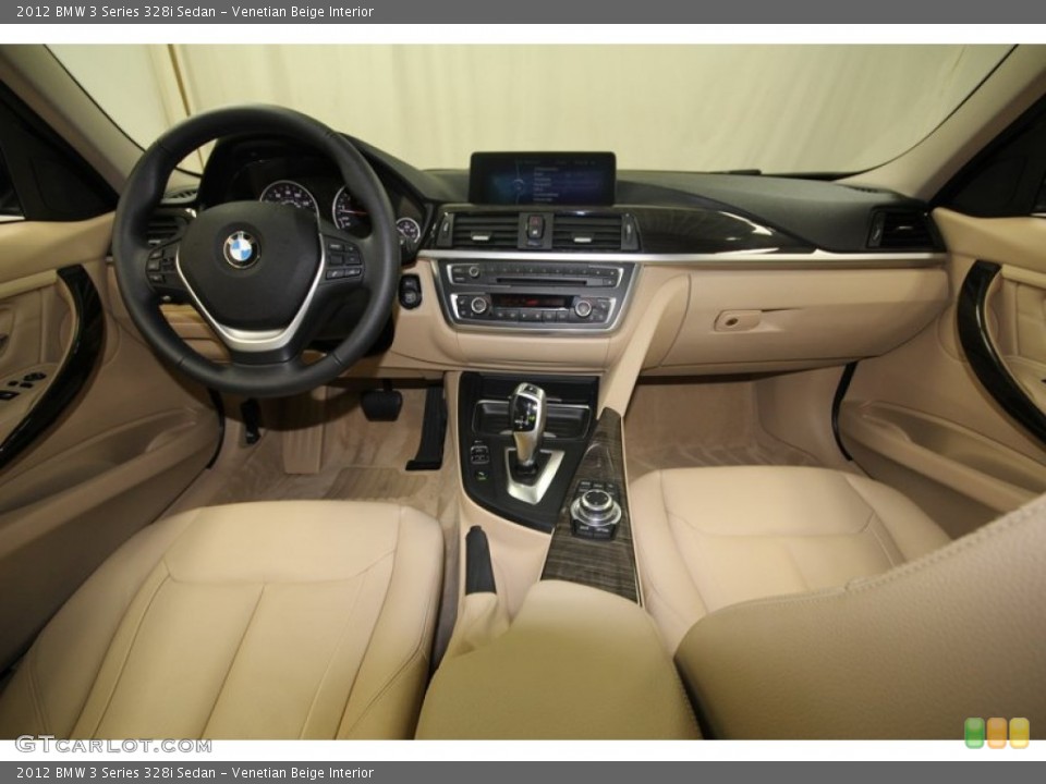 Venetian Beige Interior Dashboard for the 2012 BMW 3 Series 328i Sedan #80711963