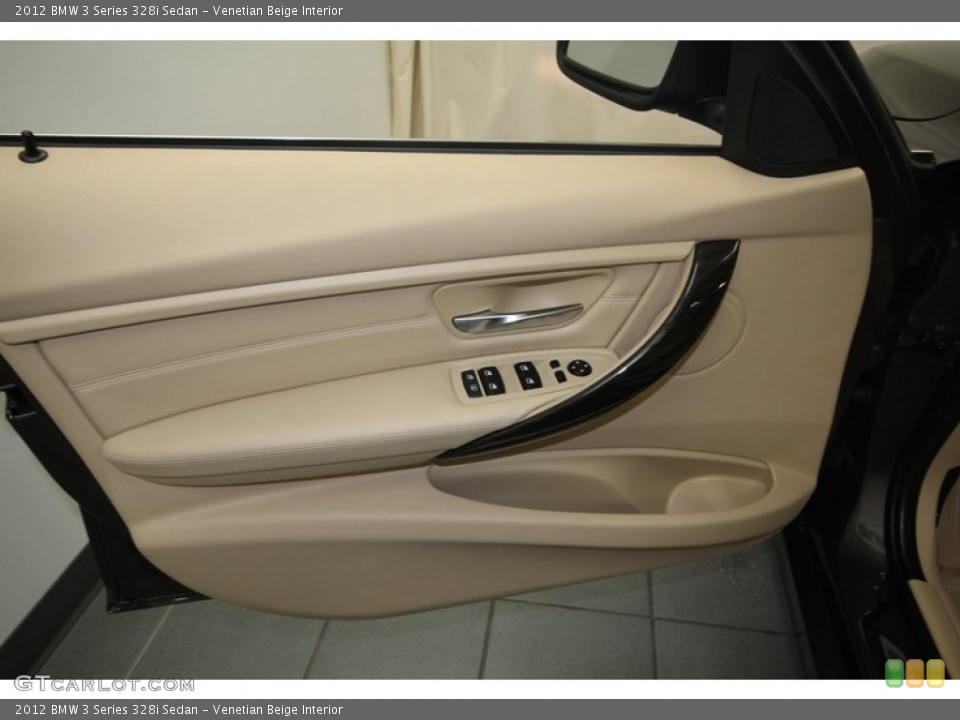 Venetian Beige Interior Door Panel for the 2012 BMW 3 Series 328i Sedan #80712131