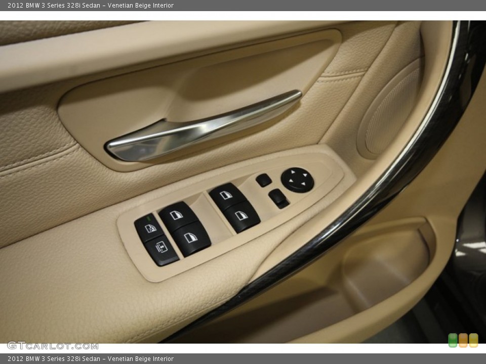Venetian Beige Interior Controls for the 2012 BMW 3 Series 328i Sedan #80712145