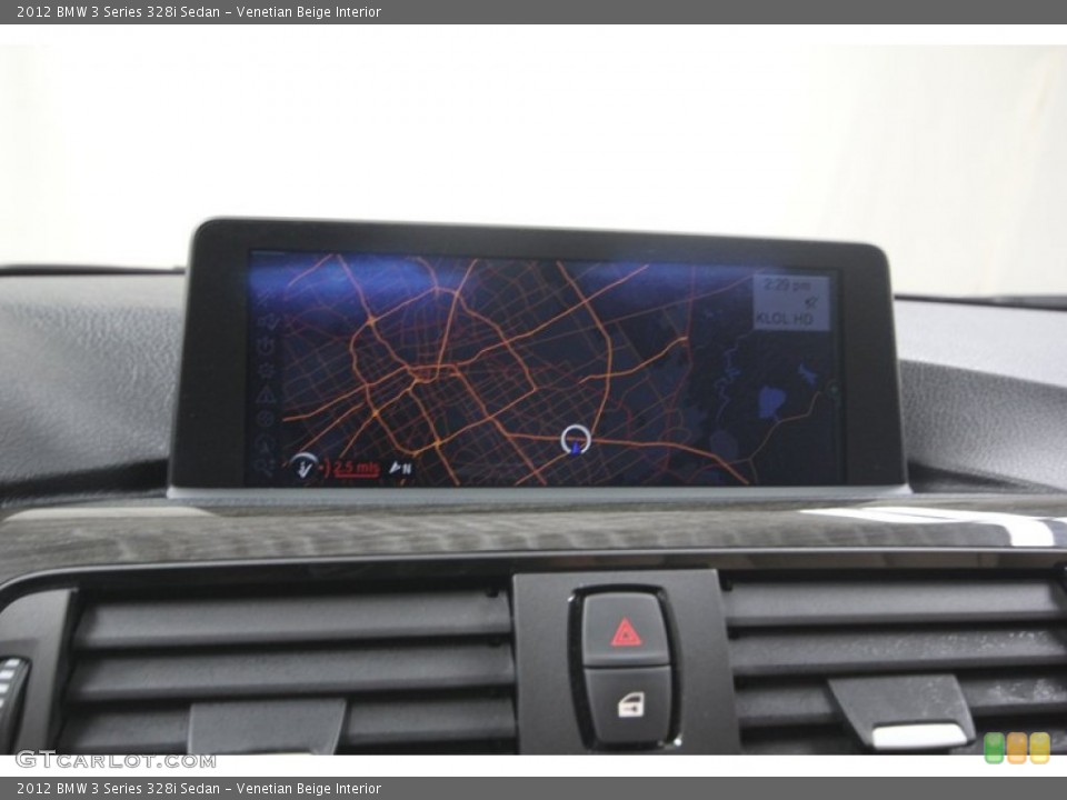 Venetian Beige Interior Navigation for the 2012 BMW 3 Series 328i Sedan #80712223
