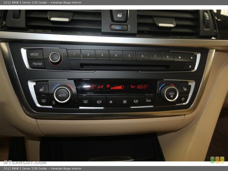 Venetian Beige Interior Controls for the 2012 BMW 3 Series 328i Sedan #80712254