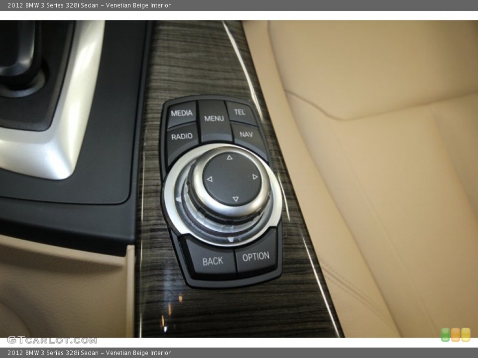 Venetian Beige Interior Controls for the 2012 BMW 3 Series 328i Sedan #80712285