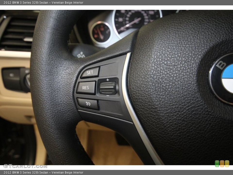 Venetian Beige Interior Controls for the 2012 BMW 3 Series 328i Sedan #80712348