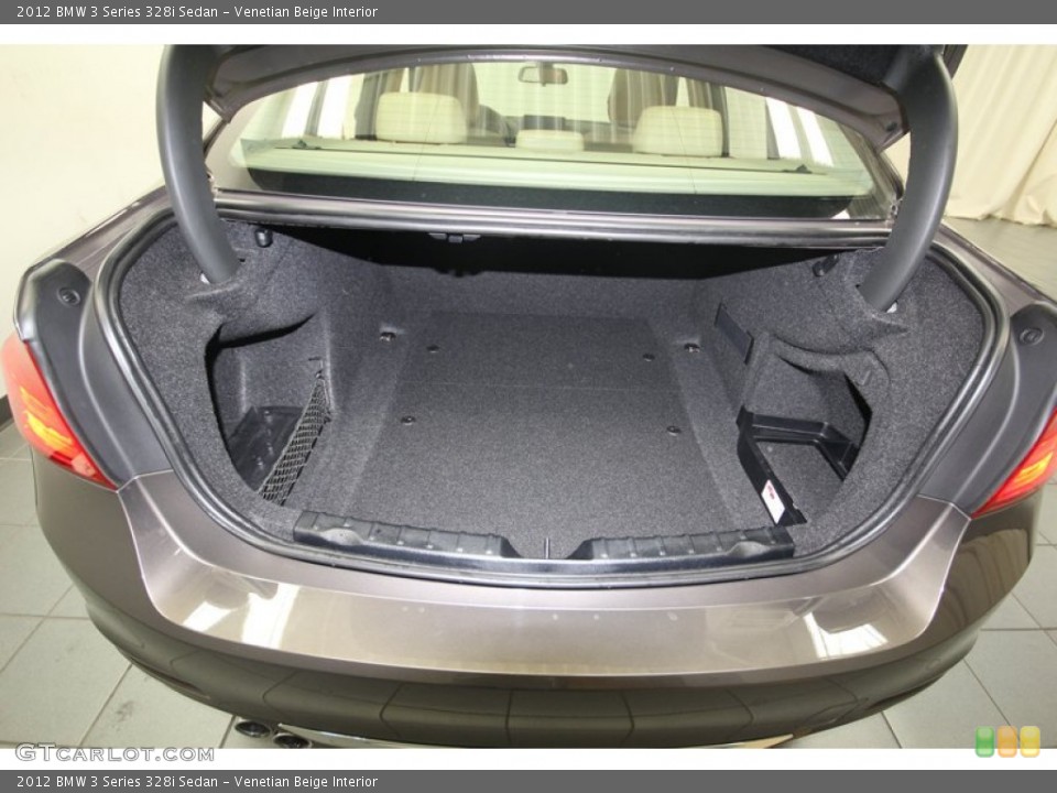 Venetian Beige Interior Trunk for the 2012 BMW 3 Series 328i Sedan #80712446