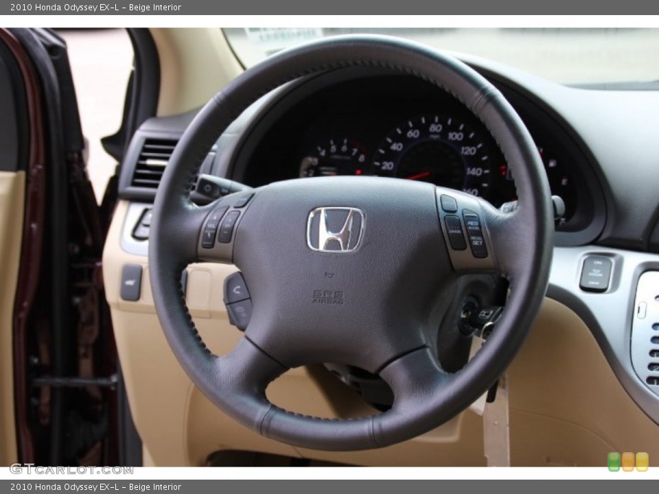 Beige Interior Steering Wheel for the 2010 Honda Odyssey EX-L #80712660
