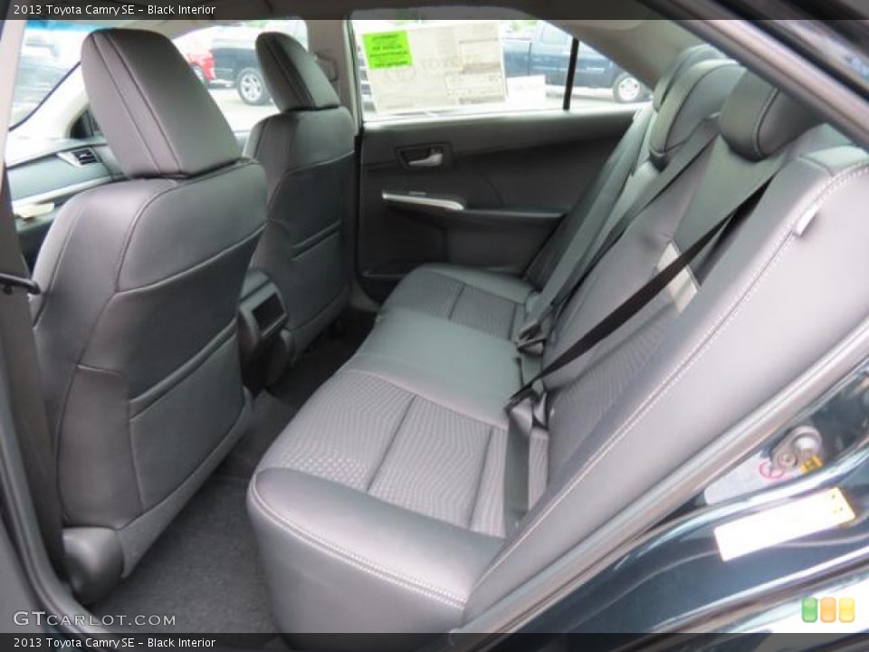 Black Interior Rear Seat for the 2013 Toyota Camry SE #80713424