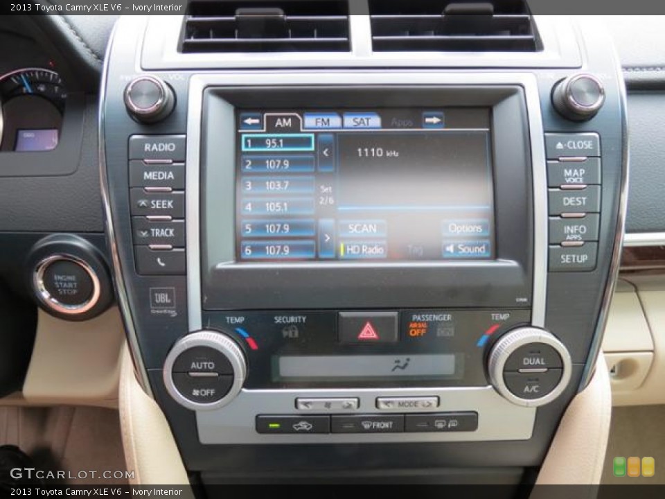 Ivory Interior Controls for the 2013 Toyota Camry XLE V6 #80713850