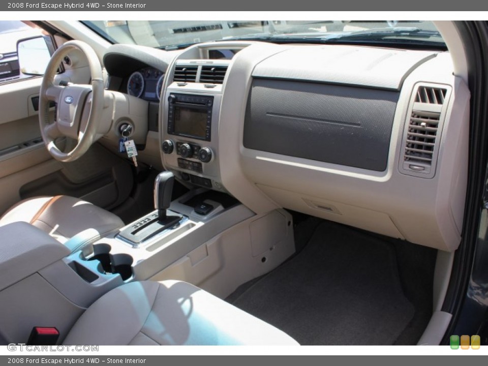 Stone Interior Dashboard for the 2008 Ford Escape Hybrid 4WD #80715162
