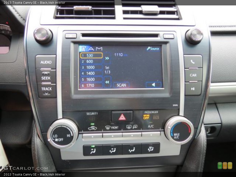 Black/Ash Interior Controls for the 2013 Toyota Camry SE #80715215