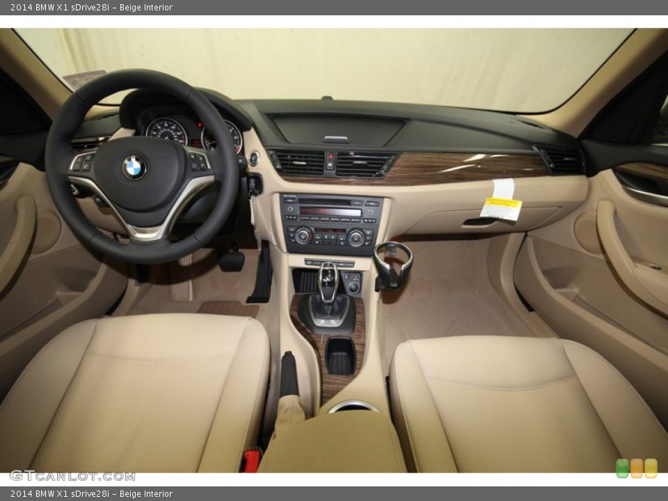 Beige Interior Dashboard for the 2014 BMW X1 sDrive28i #80715581