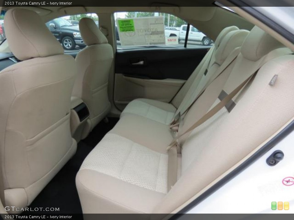 Ivory Interior Rear Seat for the 2013 Toyota Camry LE #80716122