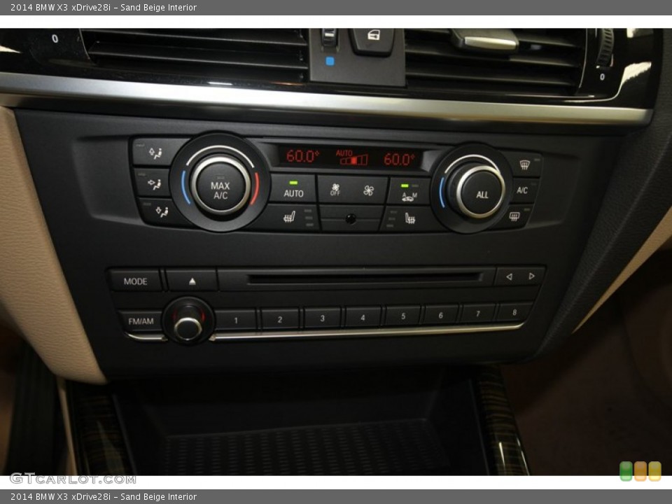 Sand Beige Interior Controls for the 2014 BMW X3 xDrive28i #80716190