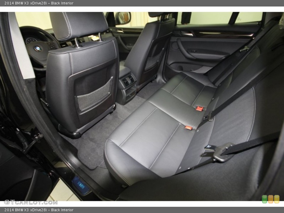 Black Interior Rear Seat for the 2014 BMW X3 xDrive28i #80716737