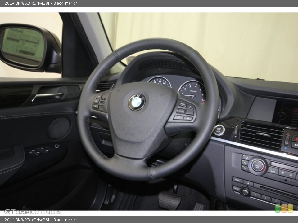 Black Interior Steering Wheel for the 2014 BMW X3 xDrive28i #80716778