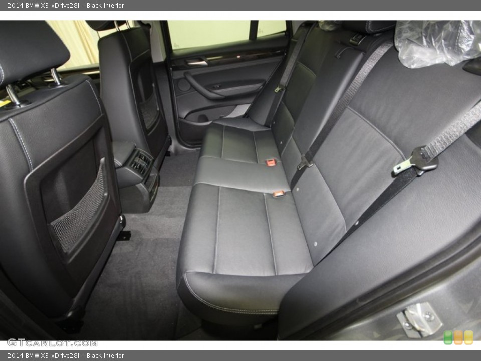 Black Interior Rear Seat for the 2014 BMW X3 xDrive28i #80717013