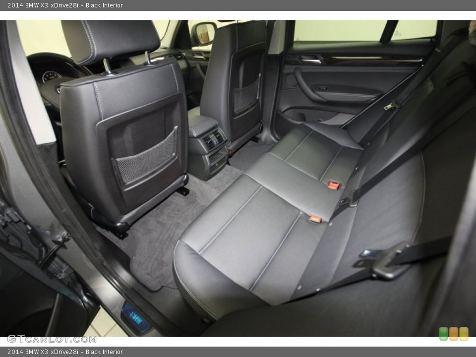 Black Interior Rear Seat for the 2014 BMW X3 xDrive28i #80717246