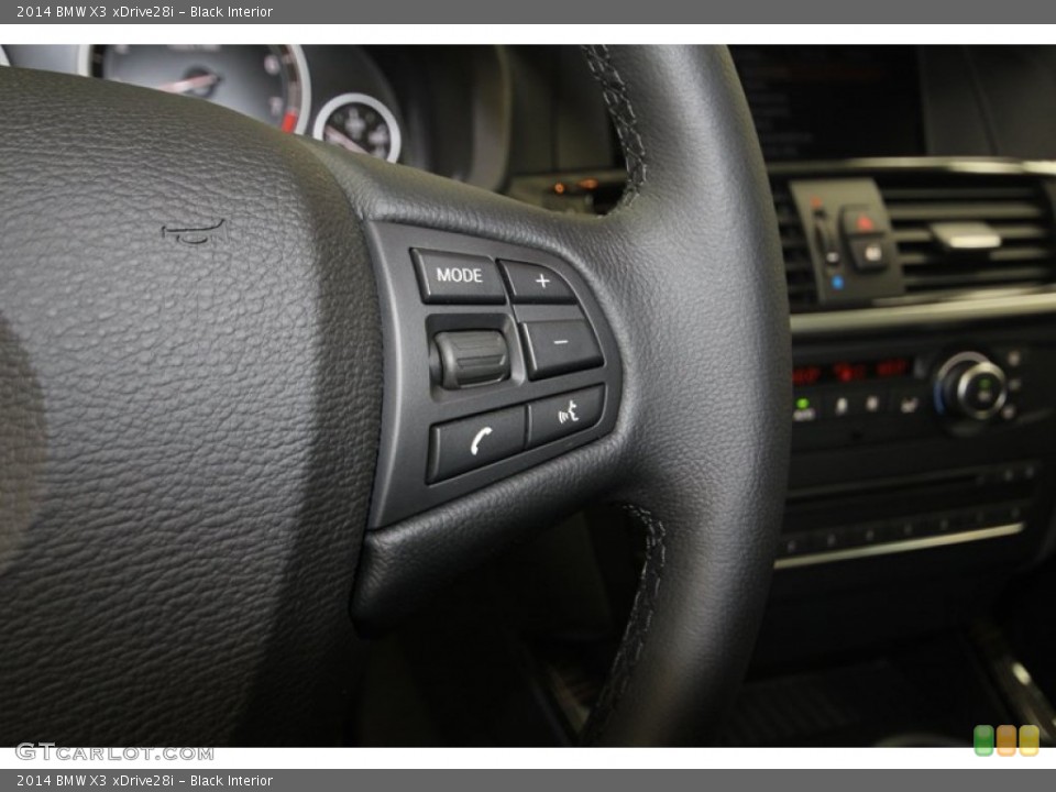 Black Interior Controls for the 2014 BMW X3 xDrive28i #80718212
