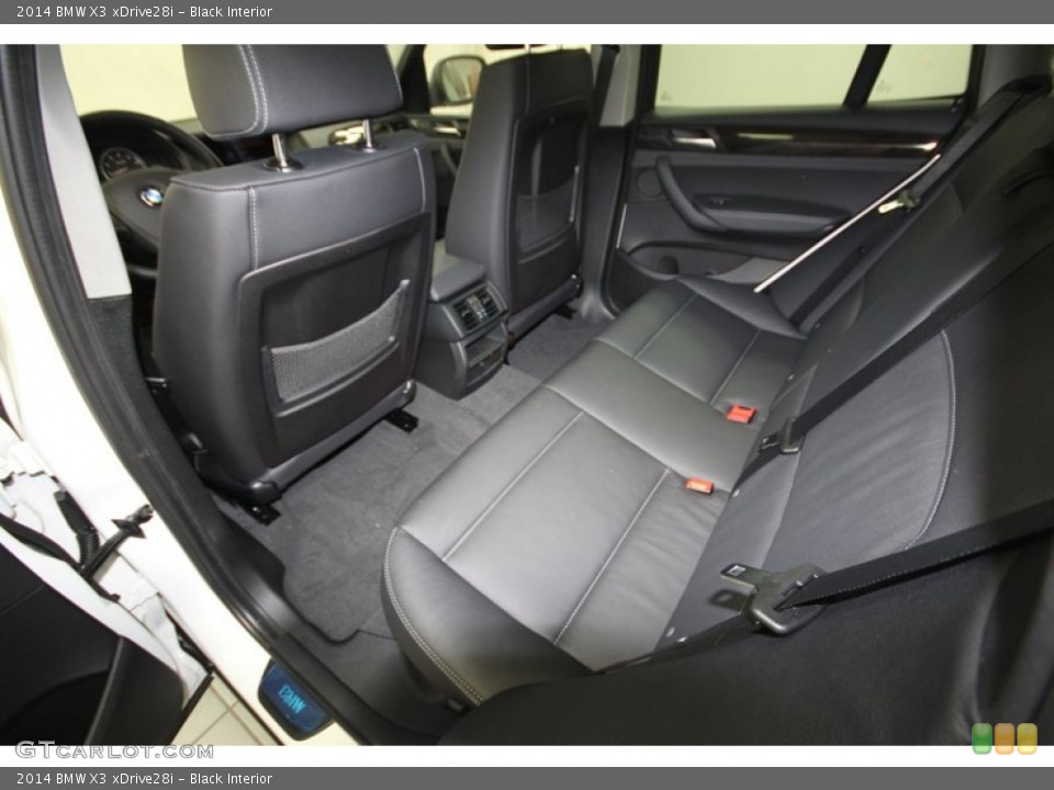 Black Interior Rear Seat for the 2014 BMW X3 xDrive28i #80718251