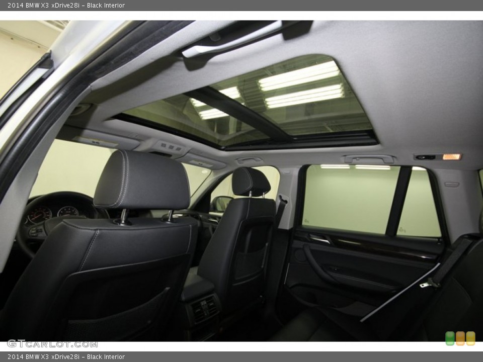 Black Interior Sunroof for the 2014 BMW X3 xDrive28i #80718276
