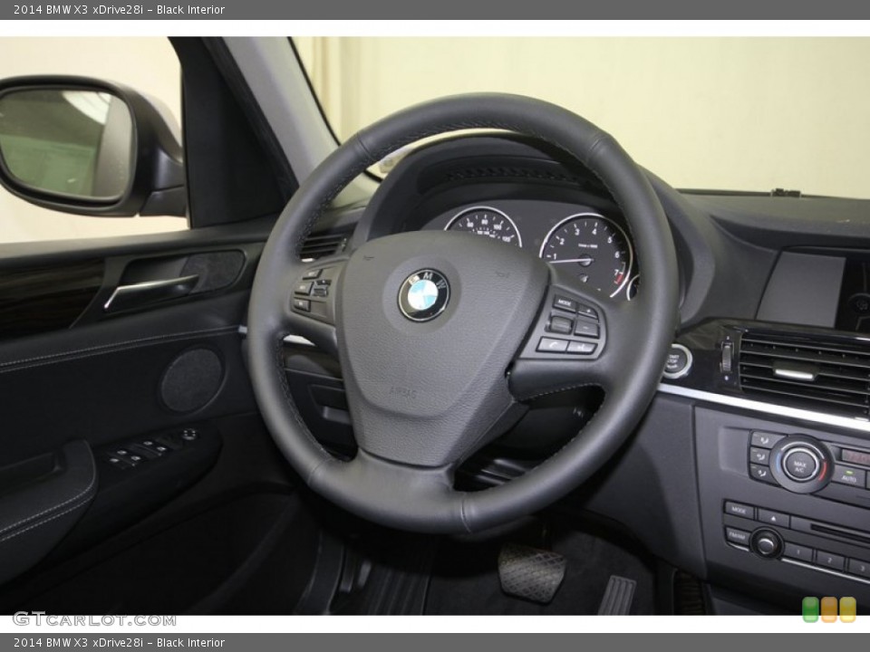 Black Interior Steering Wheel for the 2014 BMW X3 xDrive28i #80718739
