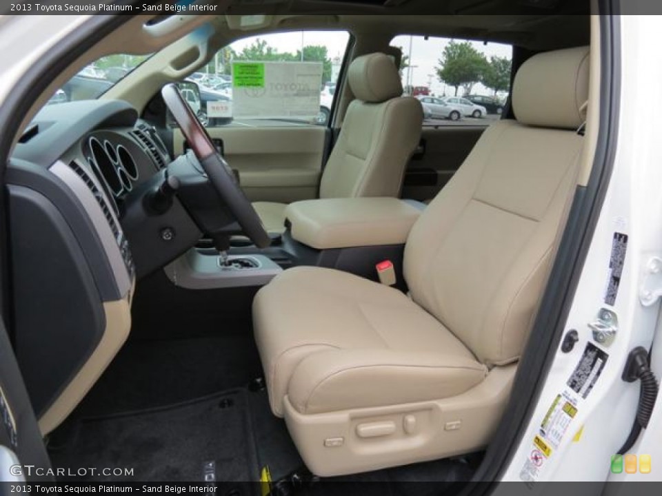 Sand Beige Interior Photo for the 2013 Toyota Sequoia Platinum #80718988