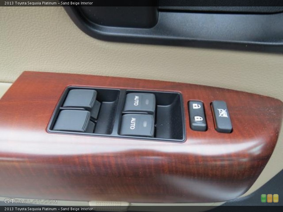 Sand Beige Interior Controls for the 2013 Toyota Sequoia Platinum #80719010